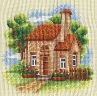 Набор для вышивания PANNA Домик в саду 13 х 13 см AD-0443
