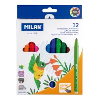 Фломастеры MILAN с конусным наконечником, 12 цветов, смываемые, 5 мм ML-612312