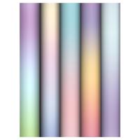 Упаковочная бумага глянцевая MESHU "Light gradient" 1л. 70 x 100 см 80 г/м2, ассорти, 5 дизайнов RE-MS_66823
