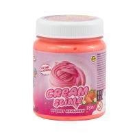 Слайм Slime "Cream-Slime" розовый с ароматом клубники 250 г AS-SF02-S