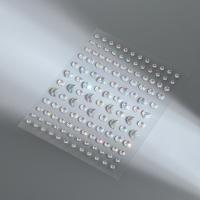 Стразы самоклеящиеся для декора 128 шт серебро SIM-10320783