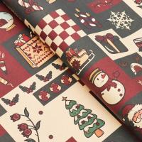 Бумага упаковочная крафтовая 0.70 х 10 м 80 г/м2 "Календарь счастья" SIM-9842398