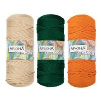 Пряжа ARACHNA Cord Soft 100% полиэфир 1 x 230 ± 10 г 100 ± 5 м