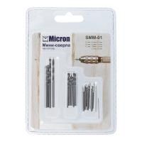 Мини-сверла MICRON d от 0.5 до 2.5 мм металлические SMM-01