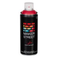 Краска в аэрозольном баллоне MAKERSTREET 400 мл 208 Ярко-красный MS400-208