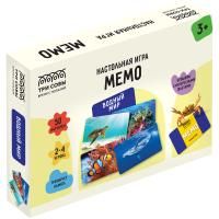 Настольная игра: ТРИ СОВЫ "Мемо. Водный мир" 50 карточек, картонная коробка RE-НИ_55054