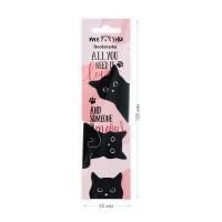 Закладки магнитные для книг 3 шт MESHU "Black cat" RE-MS_47789