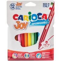 Фломастеры Carioca "Joy" 12 цв смываемые RE-40531