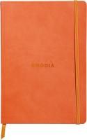 Блокнот RHODIARAMA Softcover A5 90 г/м2 80 л, в линию, на резинке, мандариновый RH-117414C