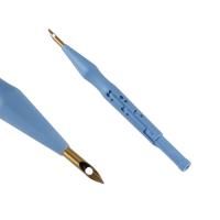 Игла для вышивания по ковровой технике d 5 мм x 18.5 см с нитев-м золотой/голубой АУ SIM-9703083