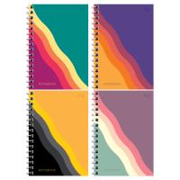 Записная книжка А6 120л. BG "Bright wave" на гребне RE-ЗК6гр120-12789 Записная книжка А6 120л. BG "Bright wave" на гребне RE-ЗК6гр120-12789
