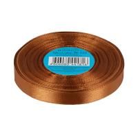 Лента атласная GAMMA 12 мм (1/2") 33 м ± 2 м №122 св.коричневый LEN-12-122