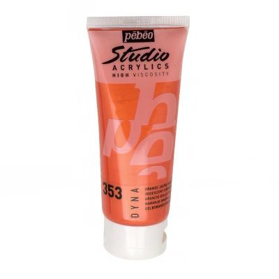 Краска акриловая PEBEO Studio Acrylics DYNA 100 мл 832-353 оранжево-желтый иридисцентный