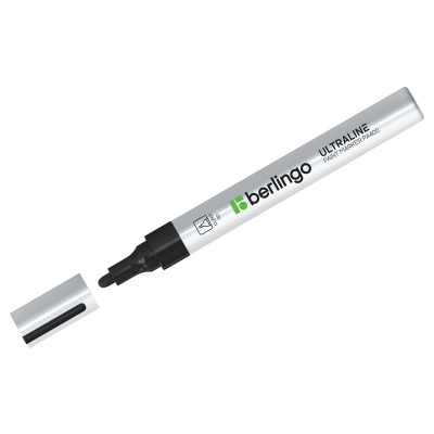 Маркер-краска Berlingo "Uniline PA400" 2-4 мм, нитро-основа, черная RE-BMk_02101