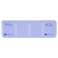 Пенал для акварели на 21 кювету с палитрой БЕЛЫЕ НОЧИ металл, светло-голубой NP-2011301446