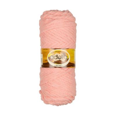 Пряжа ADELIA Mimi 100% полиэстер 1 х 100 г 80 ± 4 м №08 св.коралловый ADE-MIM-08