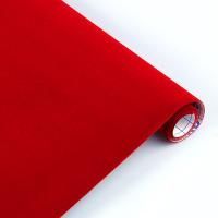 Бумага бархатная самоклеящаяся Sadipal 0.45 х 1 м 1 рул, красный MP06708