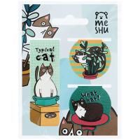 Закладки магнитные для книг 3 шт MESHU "Juisy cat" RE-MS_46722