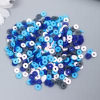 Бусины для творчества PVC "Колечки голубо-синие" ≈ 330 шт 0.1 x 0.6 x 0.6 см SIM-9127266