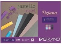 Альбом для пастели FABRIANO Tiziano 160 г/м2 21 x 29.7 см 30 л, темные цвета, склейка по 1 стороне MP46221297
