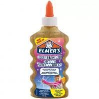 Клей канцелярский для слаймов Elmers "Glitter Glue" с блестками 177 мл золотой RE-2077251