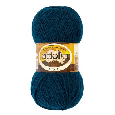 Пряжа ADELIA Lira 100% акрил 1 х 50 г 200 м ± 5 м №16 сине-зеленый ADE-LIR-16