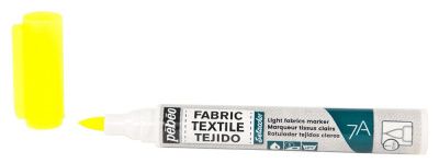 Маркер для светлых тканей PEBEO 7A Light fabric 1 мм 1 шт 803471 Флуоресцентный желтый