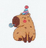 Набор для вышивания KLART "Капибара" 8.5 х 11 см 12-066