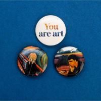 Набор значков "You are art" 11.5 х 9 см, на открытке SIM-5256016