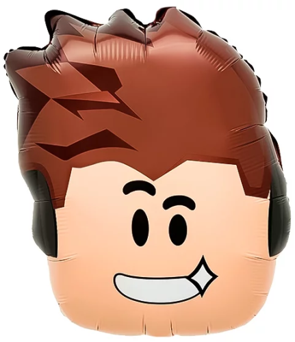 Шар фигурный FALALI Roblox. Мальчик Герой в наушниках 58 см 1 шт SF-26998P