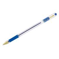 Ручка шариковая MunHwa "MC Gold" синяя, 0.5 мм, грип, штрих-код RE-BMC-02