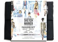 Набор маркеров SKETCHMARKER Fashion Design 36 шт дизайн одежды + сумка органайзер MP36fash