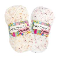 Пряжа ARACHNA Confetti 30% мохер, 30% акрил, 20% нейлон, 20% полиэстер 100 г 110 м