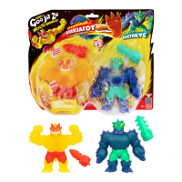 Гуджитсу. Игрушка тянущ. фигурки Пламенный Блейзагот VS Кактикус Метеор Мэднесс. ТМ GooJitZu ROS-67959
