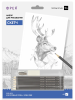 Скетч для раскраш. чернографитными карандашами ФРЕЯ "Благородный олень" 29.7 х 21 см 1 л RPSB-0018