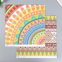 Бумага для скрапбукинга двусторонняя 5 л 30.5 x 32 см 180 г/м2 "Этника" SIM-7986320