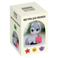 Набор для росписи из гипса ТРИ СОВЫ "Лошадка с цветами" высота фигурки 7 см, с красками и кистью, картонная коробка RE-НР_06718