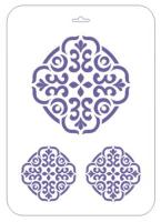 Трафарет СОНЕТ Орнаментальная розетка 2, 22 x 31 см, пластиковый NP-13746584