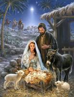 Алмазная мозаика: Рождество Христово 50 x 65 см CV-LMC020
