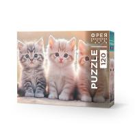 Пазл 120 элементов ФРЕЯ "Три котенка" PZL-120/06