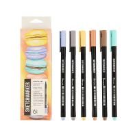 Набор цветных линеров SKETCHMARKER Artist fine pen Pastel 6 цв, в картонной упаковке MPSMFP-6set1