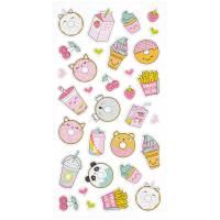 Наклейки объемные MESHU "Cute sweets" 10 x 19 см RE-MS_36933