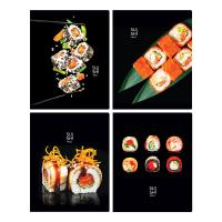 Тетрадь 48л. A5 клетка BG "Sushi roll" выб.лак RE-Т5ск48_вл_12711