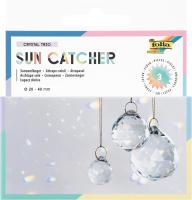 Набор для творчества Ловец солнца FOLIA Sun Catcher Crystal Trio, 3 стеклянных кристалла (2,3,4 см), золотистая нить 16 м FL-31029
