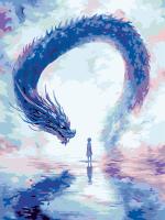 Набор для раскрашивания по номерам (холст на подрамнике) ФРЕЯ 40 х 30 см "Душа дракона" PNB/PM-370