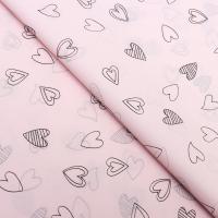 Бумага упаковочная тишью 50 х 70 см 10 шт "Сердечки" SIM-9942650