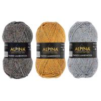 Пряжа ALPINA Tweed Lambswool 75% шерсть, 25% полиамид 1 x 50 г 150 ± 5 м