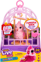 Игрушка интерактивная Moose "Попугайчик Корелла в клетке" розовый UT-26692