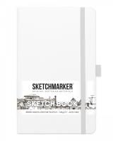 Блокнот для зарисовок SKETCHMARKER 140 г/м2 13 x 21 см 80 л, твердая обложка, Белый MP2314103SM