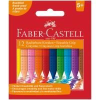 Мелки пластиковые Faber-Castell "Grip" 12 цв трехгранные RE-122520